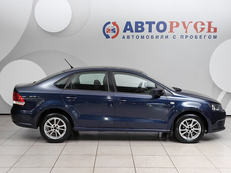 2015 Volkswagen Polo V, синий, 799000 рублей, вид 5