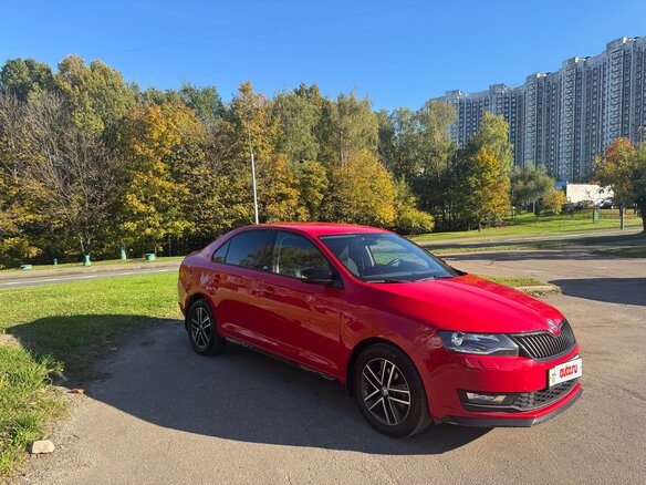 2017 Skoda Rapid I Рестайлинг, красный, 1250000 рублей - вид 3