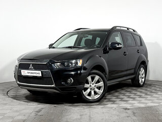 2012 Mitsubishi Outlander II Рестайлинг, чёрный, 980000 рублей, вид 1