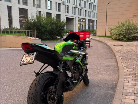 2012 Kawasaki ZX-6 Ninja, зелёный, 699000 рублей, вид 4