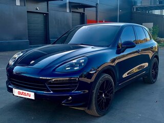 2012 Porsche Cayenne Diesel II (958), синий, 2850000 рублей, вид 2