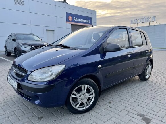2008 Hyundai Getz I Рестайлинг, синий - вид 3