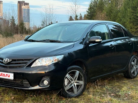 2011 Toyota Corolla X (E140, E150) Рестайлинг, чёрный, 750000 рублей, вид 2