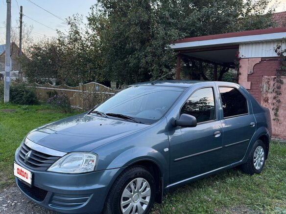 2010 Renault Logan I Рестайлинг, синий, 485000 рублей