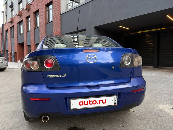 2008 Mazda 3 4-speed I (BK) Рестайлинг, синий - вид 7