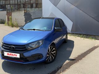2022 Lada (ВАЗ) Granta I Рестайлинг, синий, 900000 рублей, вид 4