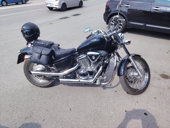 1995 Honda Steed 400, чёрный, 310000 рублей