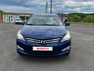 2014 Hyundai Solaris I Рестайлинг, синий, 750000 рублей, вид 1