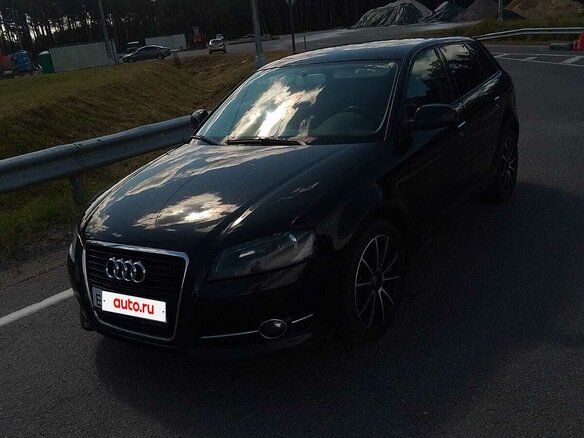 2011 Audi A3 II (8P) Рестайлинг 2, чёрный, 780000 рублей