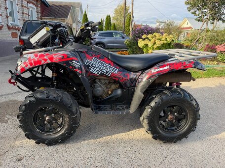 2015 Kawasaki KVF 750 Brute Force, чёрный, 550000 рублей, вид 5