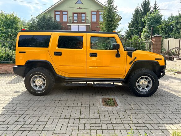 2003 Hummer H2 I, жёлтый, 1800000 рублей - вид 6