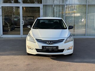 2014 Hyundai Solaris I Рестайлинг, белый, 849000 рублей, вид 2
