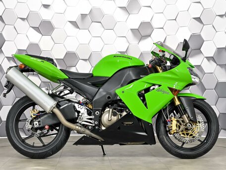 2005 Kawasaki ZX-10R Ninja, зелёный, 777000 рублей, вид 3