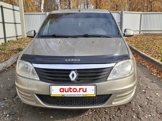 2013 Renault Logan I Рестайлинг, бежевый, 435000 рублей, вид 3