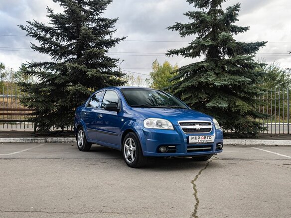 2010 Chevrolet Aveo I Рестайлинг, синий, 385000 рублей