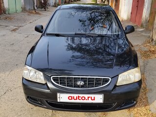 2008 Hyundai Accent ТагАЗ II, чёрный, 650000 рублей, вид 1