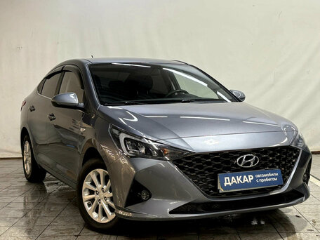2020 Hyundai Solaris II Рестайлинг, серый, 1420000 рублей, вид 2