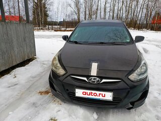 2011 Hyundai Solaris I, чёрный, 300000 рублей, вид 1