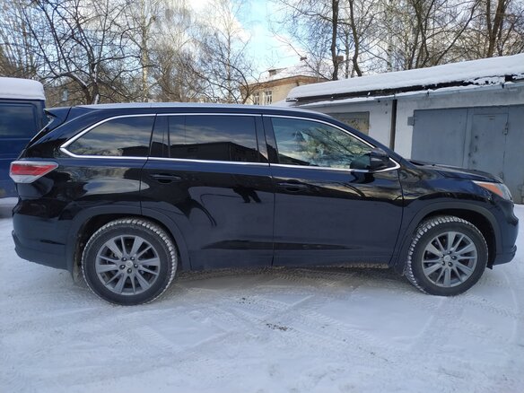 2014 Toyota Highlander III (XU50), чёрный - вид 5