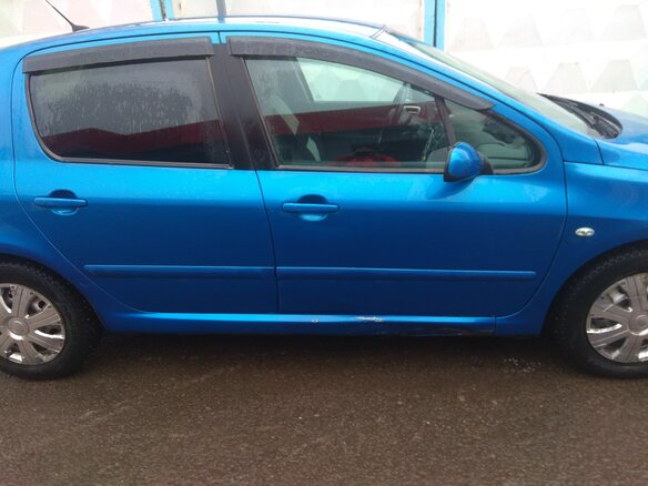 2006 Peugeot 307 I Рестайлинг, синий - вид 1
