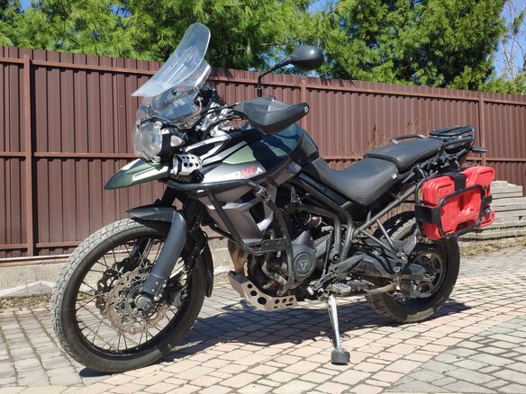 2016 Triumph Tiger 800, зелёный, 690000 рублей - вид 3