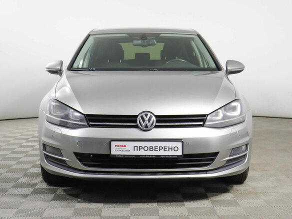 2013 Volkswagen Golf VII, серебристый - вид 1
