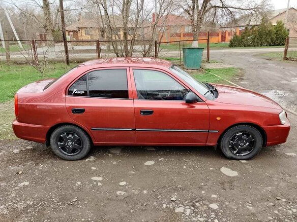 2006 Hyundai Accent ТагАЗ II, красный, 400000 рублей - вид 7