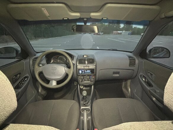 2004 Hyundai Accent ТагАЗ II, серый, 610000 рублей - вид 9