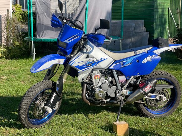 2007 Suzuki DR-Z 400 SM, синий, 450000 рублей