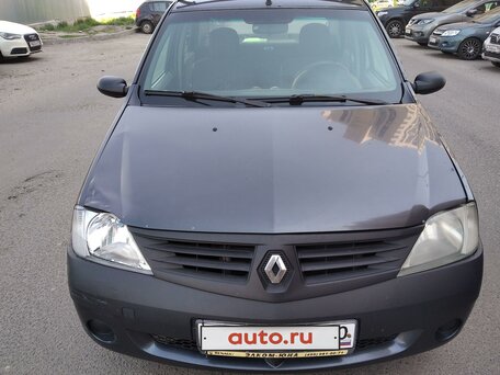 2007 Renault Logan I, серый, 170000 рублей, вид 1