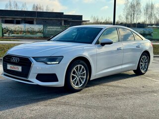 2021 Audi A6 45 TFSI V (C8), белый, 3850000 рублей, вид 4