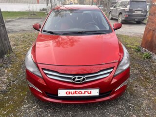 2016 Hyundai Solaris I Рестайлинг, красный, 960000 рублей, вид 1