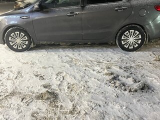 2016 Kia Rio III Рестайлинг, серый, 700000 рублей, вид 4