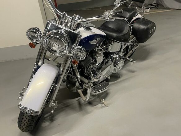 2007 Harley-Davidson Softail Custom, синий, 2850000 рублей - вид 2