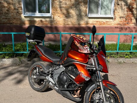 2009 Kawasaki ER-6N, оранжевый, 350000 рублей, вид 1
