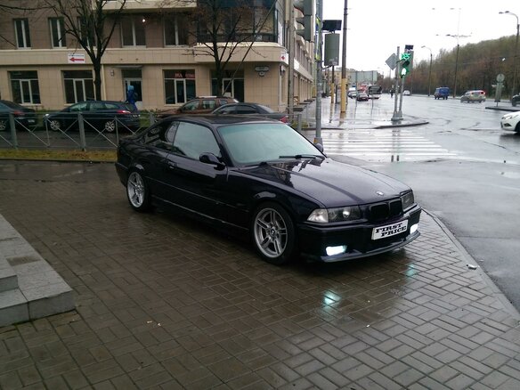 1996 BMW 3 серии 328i III (E36), фиолетовый - вид 2