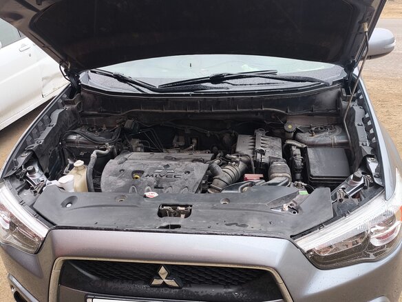 2014 Mitsubishi ASX I Рестайлинг, серый, 1250000 рублей - вид 13