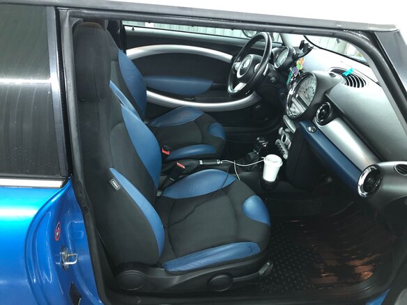 2008 Mini Hatch Cooper S II (R56), синий - вид 7