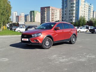 2018 Lada (ВАЗ) Vesta SW Cross I, красный, 1000000 рублей, вид 2