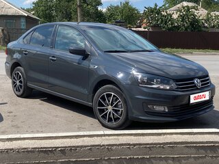 2016 Volkswagen Polo V Рестайлинг, серый, 1180000 рублей, вид 2