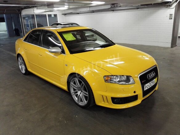 2006 Audi RS 4 II (B7), жёлтый - вид 1