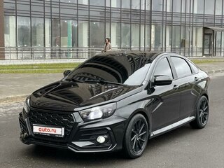 2019 Lada (ВАЗ) Vesta I, чёрный, 1500000 рублей, вид 1