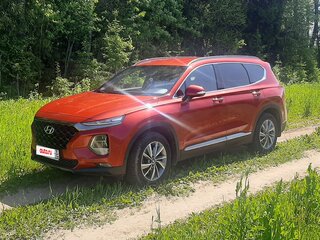 2019 Hyundai Santa Fe IV, пурпурный, 3200000 рублей, вид 4