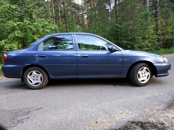 2000 Kia Sephia II, синий, 192245 рублей - вид 2