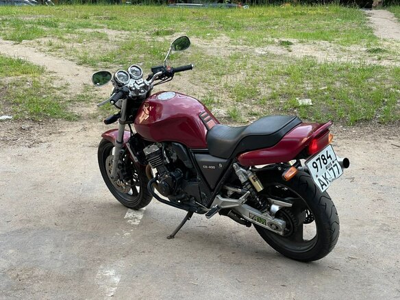 1994 Honda CB 400 Super Four, пурпурный, 300000 рублей - вид 5