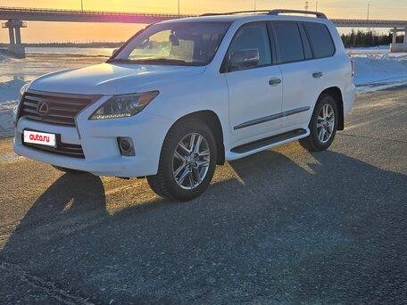 2013 Lexus LX 570 III Рестайлинг, белый, 3500000 рублей, вид 1