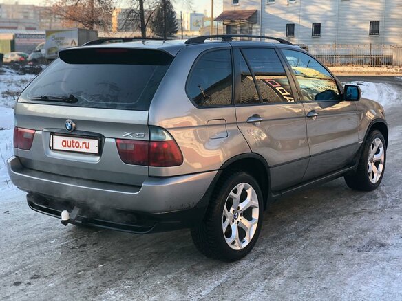 2005 BMW X5 3.0i I (E53) Рестайлинг, серый - вид 3
