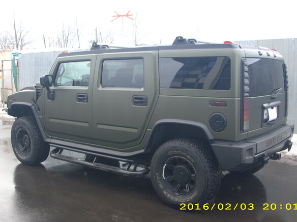 2003 Hummer H2 I, зелёный - вид 2