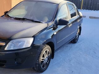 2018 Lada (ВАЗ) Granta I Рестайлинг, чёрный, 620000 рублей, вид 1