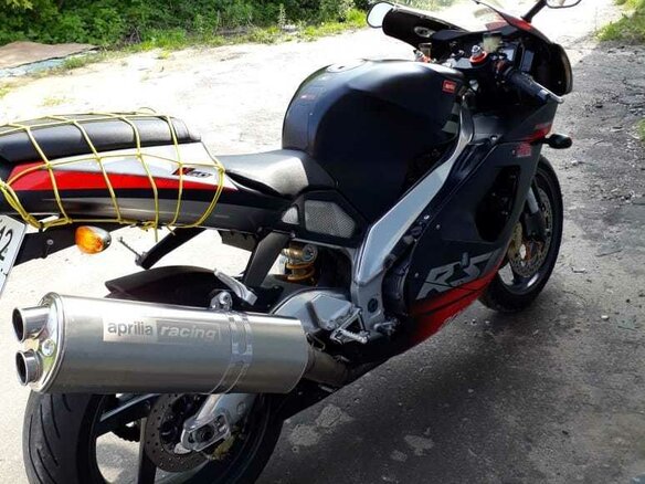 2002 Aprilia RSV Mille, чёрный - вид 13